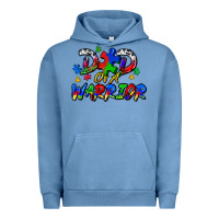 Pigment Pebble Blue dad of a warrior Urban Hoodie - Zillion Design Studio