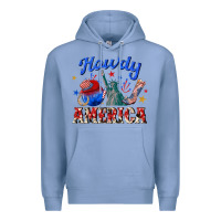 Colony Blue howdy america western Premium Hoodie - texasbilliewilder