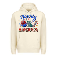 Sandshell howdy america western Premium Hoodie - texasbilliewilder