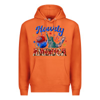 Carrot howdy america western Premium Hoodie - texasbilliewilder