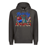 Smoke howdy america western Premium Hoodie - texasbilliewilder