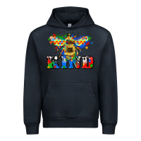 Navy bee kind autism Urban Hoodie - Zillion Design Studio