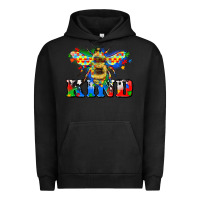 Pigment Black bee kind autism Urban Hoodie - Zillion Design Studio