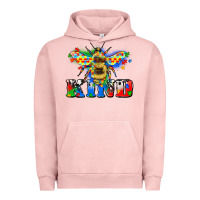 Pigment Salmon bee kind autism Urban Hoodie - Zillion Design Studio
