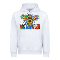 White bee kind autism Urban Hoodie - Zillion Design Studio