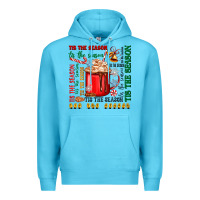 Ocean Blue tis the season Premium Hoodie - Zillion Design Studio