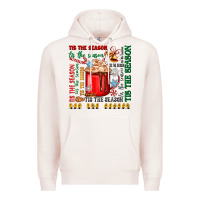 Pale Pink tis the season Premium Hoodie - Zillion Design Studio