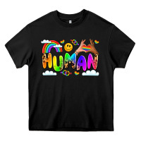 Black human pride Heavy Core Tee - LillyAllenDesigns
