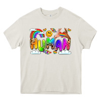Cream human pride Heavy Core Tee - LillyAllenDesigns