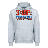 Heather Grey 3 up 3 down football Urban Hoodie - texasbilliewilder
