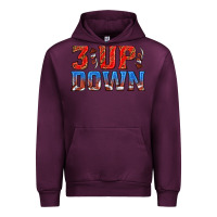 Mauve Wine 3 up 3 down football Urban Hoodie - texasbilliewilder