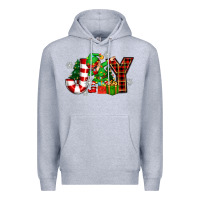 Heather Grey christmas joy elf Premium Hoodie - Zillion Design Studio