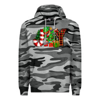 Slate Camo christmas joy elf Premium Hoodie - Zillion Design Studio