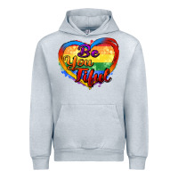 Heather Grey be you tiful Urban Hoodie - Zillion Design Studio