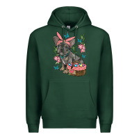 Sports Green easter french bulldog Premium Hoodie - RanaPortraitStore