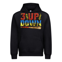 Black 3 up 3 down softball Urban Hoodie - texasbilliewilder
