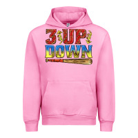 Fuchsia Pink 3 up 3 down softball Urban Hoodie - texasbilliewilder