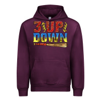 Mauve Wine 3 up 3 down softball Urban Hoodie - texasbilliewilder