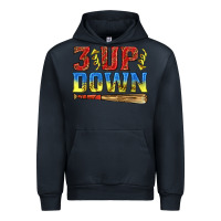 Navy 3 up 3 down softball Urban Hoodie - texasbilliewilder