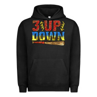 Pigment Black 3 up 3 down softball Urban Hoodie - texasbilliewilder
