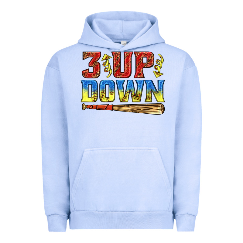 3 Up 3 Down Softball Urban Hoodie by texasbilliewilder | Teevron