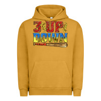 Pigment Peanut Butter 3 up 3 down softball Urban Hoodie - texasbilliewilder