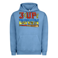 Pigment Pebble Blue 3 up 3 down softball Urban Hoodie - texasbilliewilder