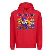 Red i m here for snacks and freedom Premium Hoodie - texasbilliewilder
