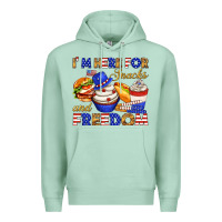 Seafoam i m here for snacks and freedom Premium Hoodie - texasbilliewilder