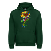 Forest Green be kind autism sunflower Urban Hoodie - Zillion Design Studio