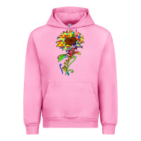 Fuchsia Pink be kind autism sunflower Urban Hoodie - Zillion Design Studio