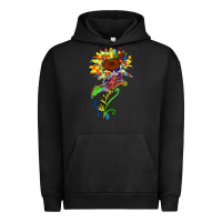 Pigment Black be kind autism sunflower Urban Hoodie - Zillion Design Studio