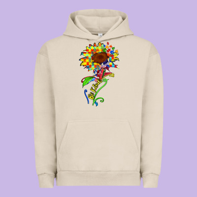 Be Kind Autism Sunflower Urban Hoodie Designed By Zillion Design Studio