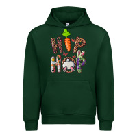Forest Green Hip Hop Bunny Urban Hoodie - RanaPortraitStore