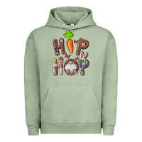 Pigment Oil Green Hip Hop Bunny Urban Hoodie - RanaPortraitStore