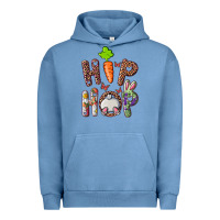 Pigment Pebble Blue Hip Hop Bunny Urban Hoodie - RanaPortraitStore