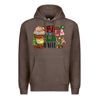 Coffee fa la la la latte Premium Hoodie - Zillion Design Studio