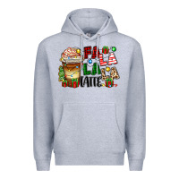 Heather Grey fa la la la latte Premium Hoodie - Zillion Design Studio