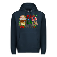 Navy fa la la la latte Premium Hoodie - Zillion Design Studio