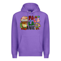 Purple fa la la la latte Premium Hoodie - Zillion Design Studio