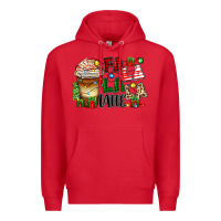 Red fa la la la latte Premium Hoodie - Zillion Design Studio
