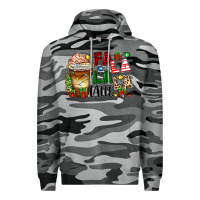 Slate Camo fa la la la latte Premium Hoodie - Zillion Design Studio