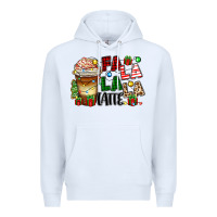 White fa la la la latte Premium Hoodie - Zillion Design Studio