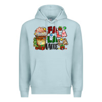 Blue Mist fa la la la latte Premium Hoodie - Zillion Design Studio