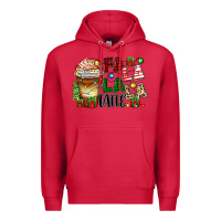 Cardinal fa la la la latte Premium Hoodie - Zillion Design Studio