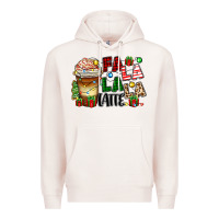 Pale Pink fa la la la latte Premium Hoodie - Zillion Design Studio