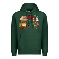 Sports Green fa la la la latte Premium Hoodie - Zillion Design Studio