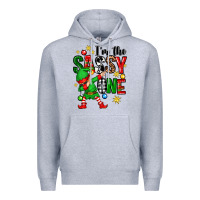 Heather Grey im the sassy one elf Premium Hoodie - Zillion Design Studio