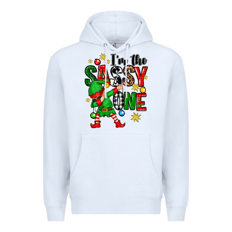 Im The Sassy One Elf Premium Hoodie by Zillion Design Studio | Teevron