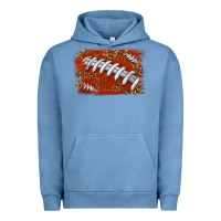 Pigment Pebble Blue American football background Urban Hoodie - texasbilliewilder